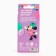 A set of candles in a cake 6 pieces, with a colored flame, Minnie and a unicorn