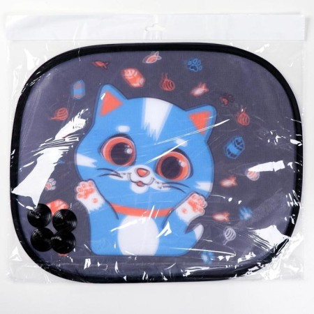Curtains on the side glass "Kitten", 2 pcs-4