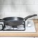Granite pan, d = 22 cm, plastic handle, anti -stick coating, gray color