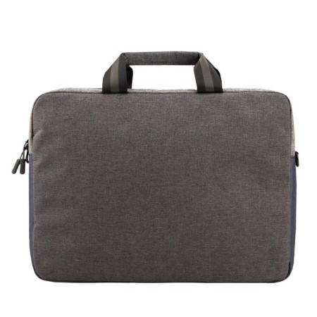 Business bag, lightning department, 2 outer pockets, blue/gray color-3