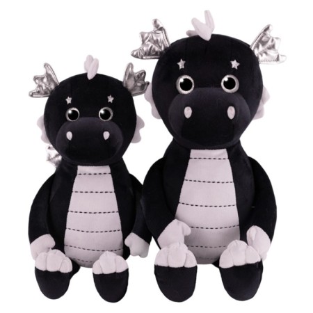 Soft toy "Dragon Mickey", with silver wings, 28 cm-2
