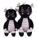 Soft toy "Dragon Mickey", with silver wings, 28 cm
