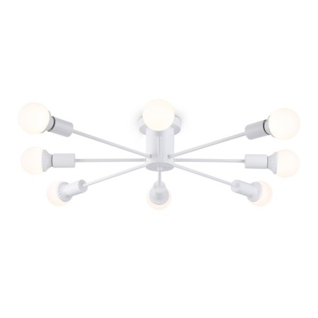 Lamp ceiling in the style of Ambrella Light, Loft, TR80408, 8HE27, white color