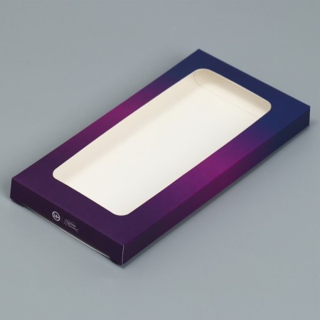 Chocolate box, confectionery packaging, “chocolate”, with a window, 17.3 x 8.8 x 1.5 cm-2