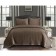 A set with a bedspread "Loretta", size 240x260 cm, 50x70 cm - 2 pcs, the color of the cappuccino