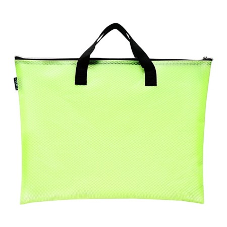 A3 folder with handles, PVC, lightning from above 20mm, Devente Armor, 450x330mm, light green