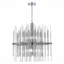 Люстра подвесная St Luce. SL1628.103.08. Teramo. 8х40 Вт, E14, 65х65х65 см, цвет хром