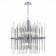 Suspended chandelier ST LUCE. SL1628.103.08. TERAMO. 8x40 watts, E14, 65x65x65 cm, chromium color