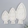 Mold Silicon "Three Tree" products - 6.5x3.6 8x3.6 11.1x5 cm 3 objects 11.7x13.2 cm