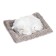 Toy on a car panel, pillow cats, white color