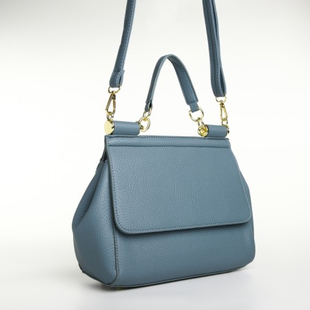 Women's bag on magnet Textura, small size, color gray-blue-4