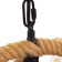Bayerlux chandelier "Weaving" 4x40W E27 Black 40x40x140 cm