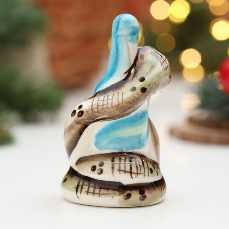 Souvenir "Snakes with a bottle", gzhel, color, 8.5 cm-2