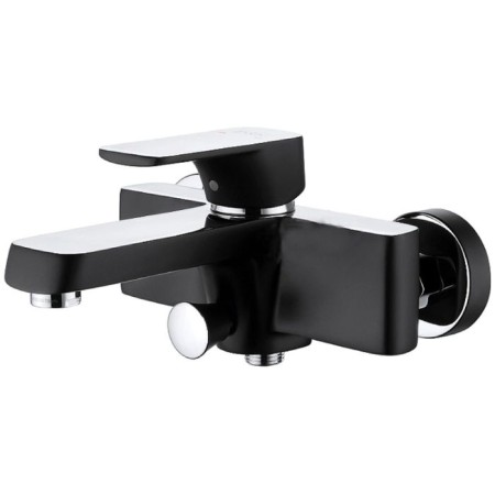 D&K DA1433215 bath mixer, with short pouring, black/chrome