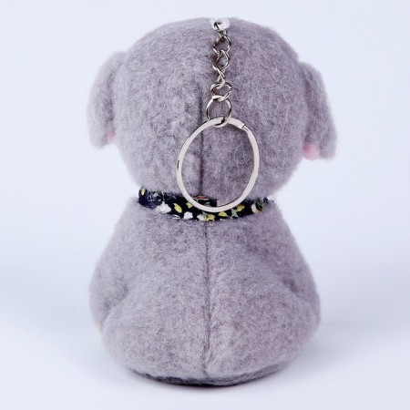 Soft toy "dog", on a key fob, color mix-2