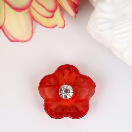 A set of buttons plastic "Flower with a rupture" 0.8x0.8 cm MIX NR 15 pcs 11.2x1.5x7 cm-1
