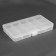 Organizer for storing little things, 17.7 × 10.2 × 2.3 cm, color transparent color
