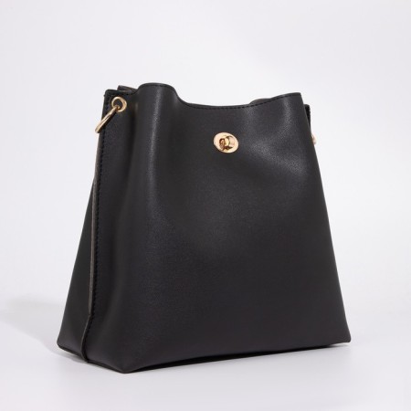 Bag Cross-Bodi on fasteners, black color-3