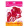 Latex ball 10 ", pastel, set 5 pcs., Red color