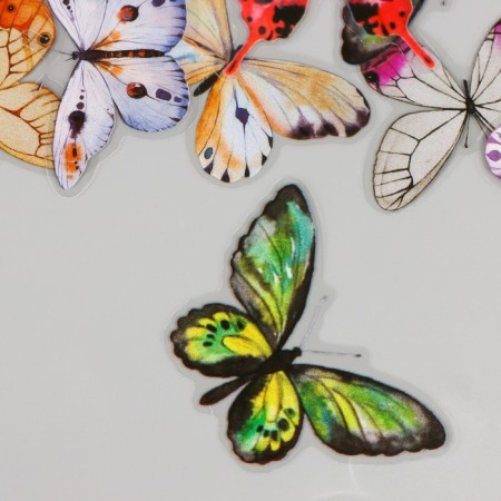 PVC stickers "Flogging butterflies" set 40 pcs 8x7 cm-2