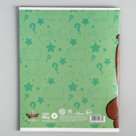Notebook of 48 sheets in a cage, cardboard cover "Best Friends", Gravity Folz-3
