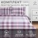 Bedding Ethel euro "Cell" 200x220 cm, 220x240 cm, 50x70-2pcs, 100% greedy cotton, 140g/m2