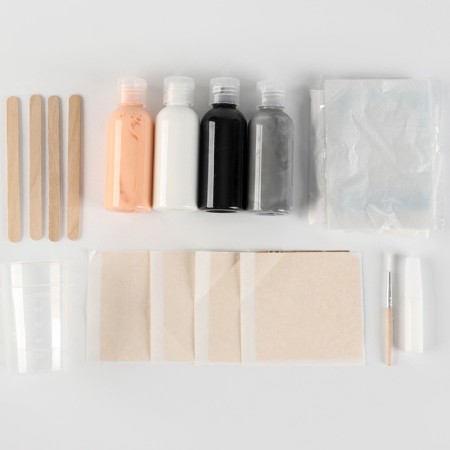 Set for creativity. Drawing by acrylic on canvas with a “luxury”-4