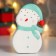 Souvenir Ceramics "Snowman, turquoise cap and scarf" 14x3.3x8 cm