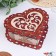Casket "Heart", with a wish, 21x19x6 cm