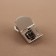 Bag Fraille, 2.3 × 3.5 cm, pearl silver color