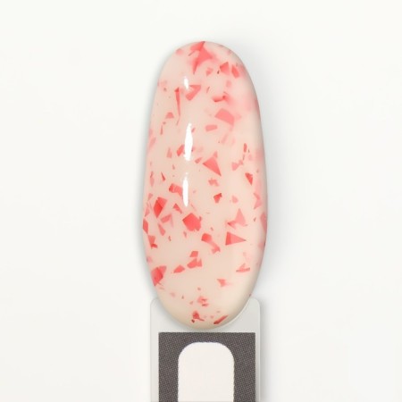 Gel nail polish, Milk Potal, 3 phase, 8ml, LED/UV, white/red color (12)-10
