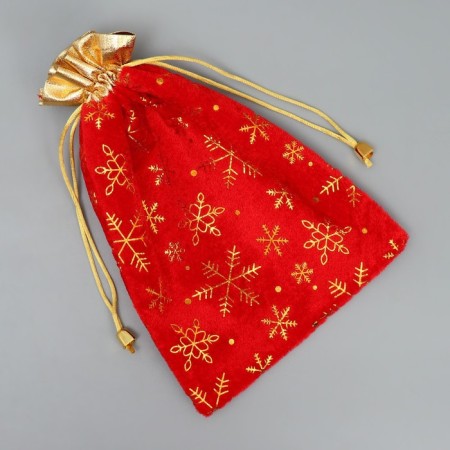 Gift bag "New Year's comfort", snowflakes, embossing, 16 x 24 cm, New Year-4