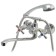 Bath-Dusheva mixer two-handed Juguni JGN0141/B with metal and chrome. Loice and flywheels, crane-bugs ceramics, S-range