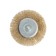 Metal brush for a tundra drill, with a hairpin, flat, 100 mm