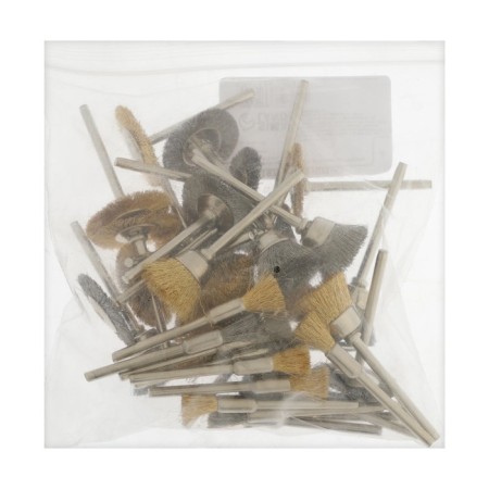A set of metal brushes for a tundra engraver, a shank 3 mm, 36 pcs.-5