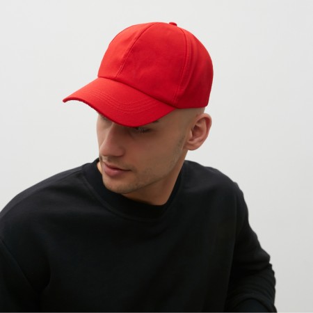 Monophone baseball cap, size 58, red color-1