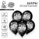 Shar Latex 12 "" Happy Birthday, Man ", 1 tbsp., Set of 5 pcs.