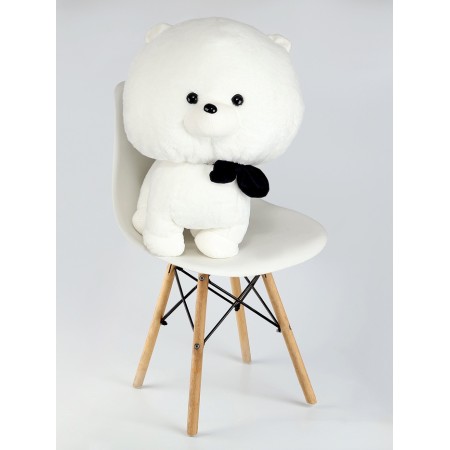 Soft toy "Dog in a butterfly", 60 cm, white color-3