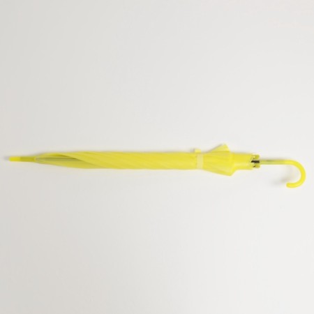 Umbrella - semi -automatic cane "plain", 8 spokes, r = 46 cm, yellow color-3