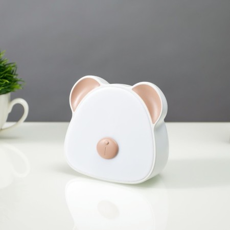 Night S soat "Bear" LED 1W 3000-6000K USB AKB White-beige 6x11x10 cm Risalux-1