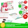 New Year's set write-stand “New Year: draw with two hands. Snowflakes, animals and Santa Claus ”, 20 cards, 3+