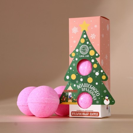 Set of bombs for a bath Ural Lab "Magic holiday", 3x120 g, New Year-2