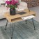 Coffee table loverpool 75x40x53 cm, oak craf gold, black