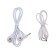 Massage for the neck Luazon LEM-50, 4 W, 4 modes, USB (included), battery, white