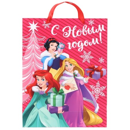 New Year. Gift package, 31x40x11 cm, packaging, princesses-2