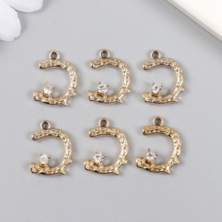 Decor for creativity Metal, plastic "Vetochka with a bead" 1.3x1.8 cm-2