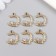 Decor for creativity Metal, plastic "Vetochka with a bead" 1.3x1.8 cm