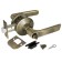 PUNTO 6024 AB-B pend handle, with a latch, bronze color
