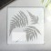 Stencil plastic "Fern leaves" 13x13 cm