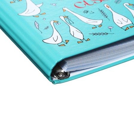 Notebook on rings A5 160 sheets in the GUSSI cage, hard cover, glossy lamination-2